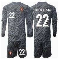 Portugal Diogo Costa #22 Keeper Fotballklær Bortedraktsett Barn EM 2024 Langermet (+ korte bukser)